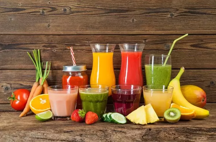 fruit and vegetable juices for an oral diet