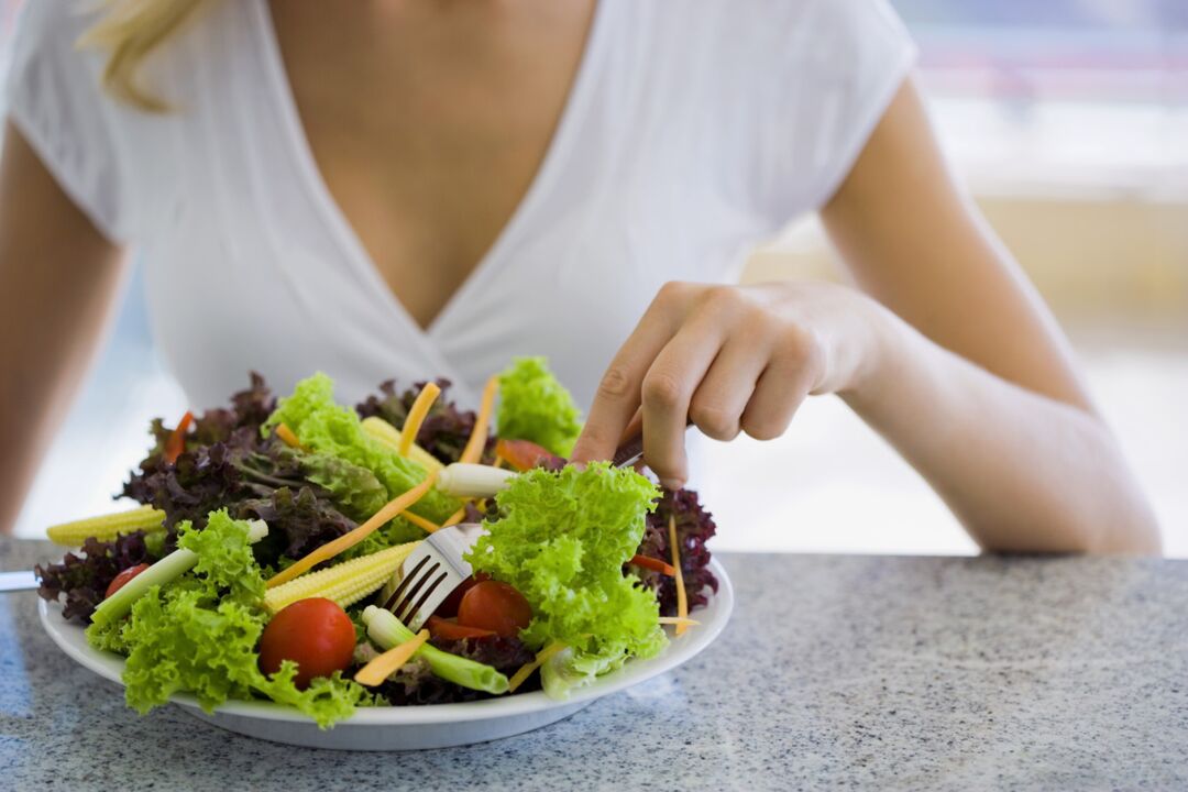 vegetable salads against gout