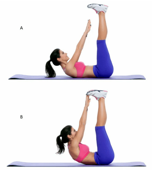 Turning with raised legs